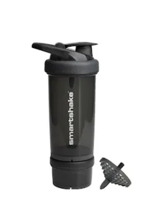 Smartshake Revie Protein Shaker Bottle 750 ml | Leakproof Gym Shaker Drink Bottle for Protein Shakes | BPA Free Protein Powder Shaker Cup for Men & Women | Black